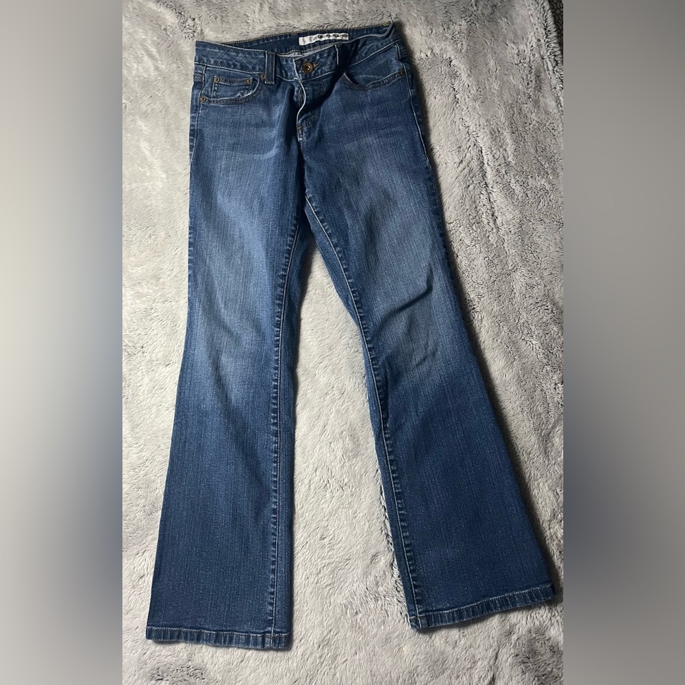 DKNY Soho Denim‎ Jean Size 10 mid rise boot dark